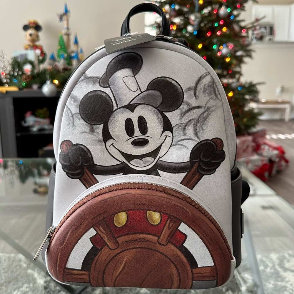 Loungefly Mickey Mouse Steamboat Mini Backpack